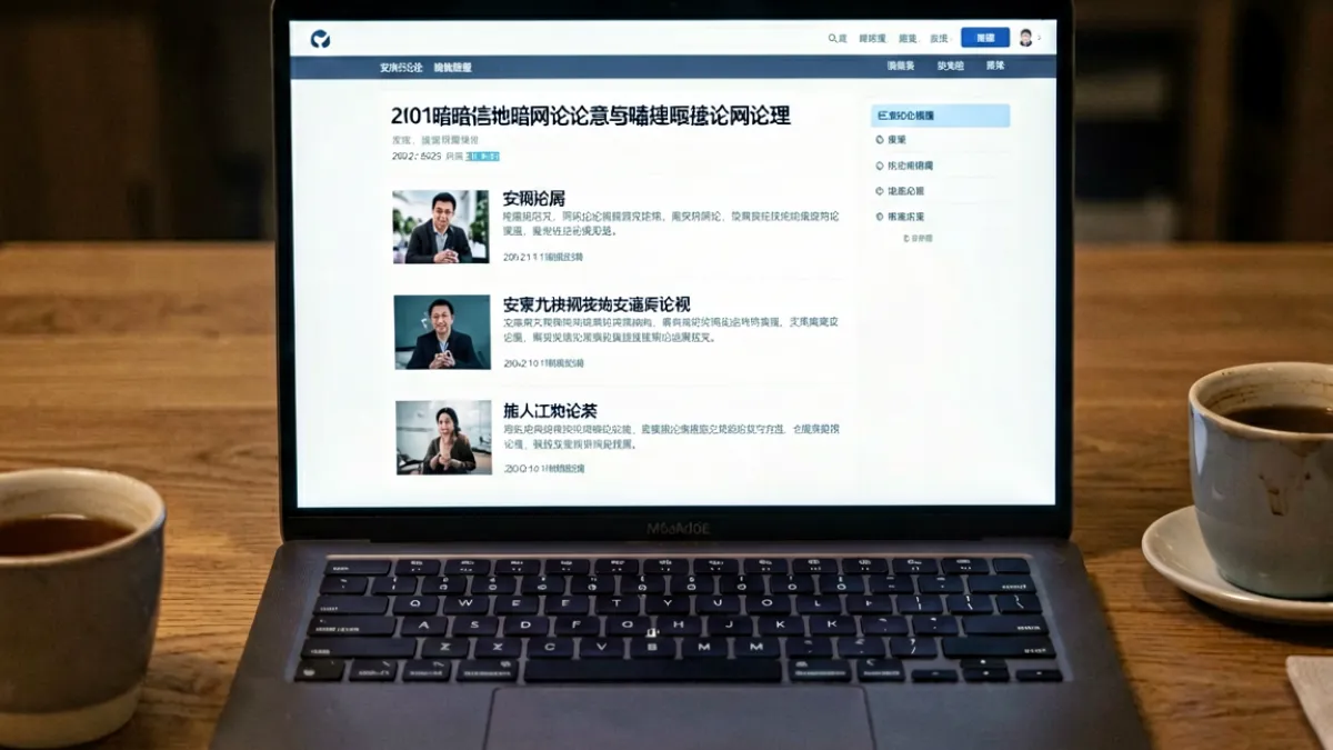 网友在论坛热议91暗网的真实性与安全风险，屏幕上显示大量问答帖子